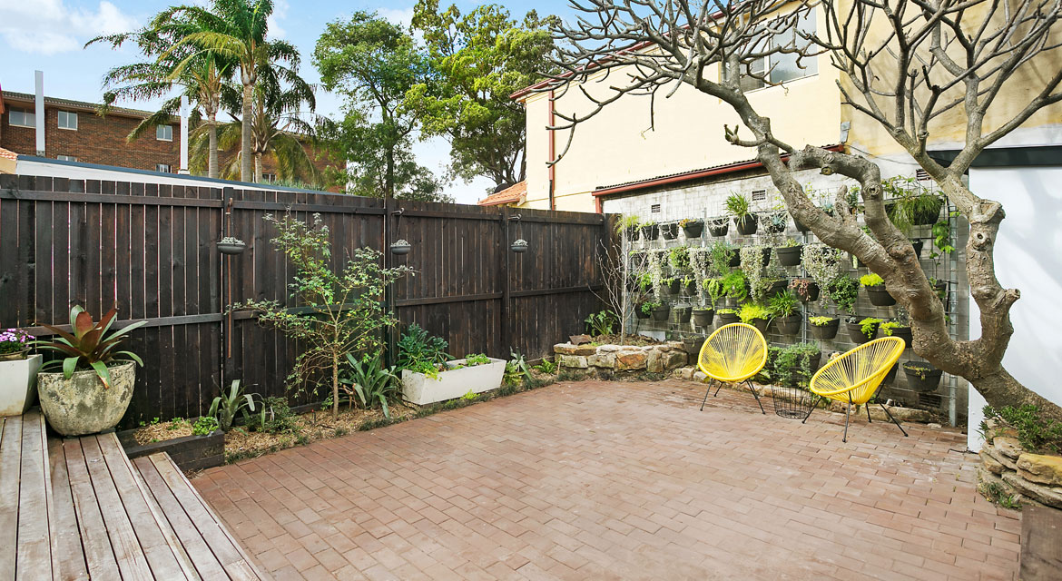 Bunnerong Rd backyard landscaping