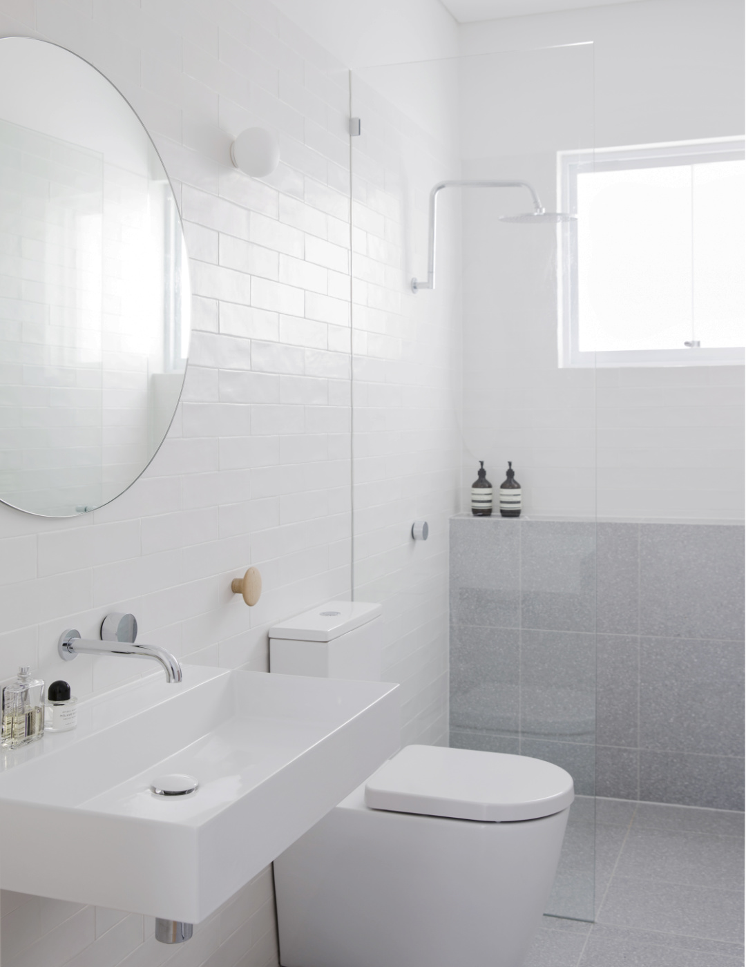 randwick-bungalow-subway-tile-bathroom PGR Projects Randwick Bungalow renovation subway tile bathroom